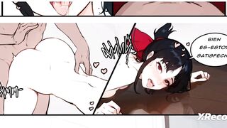 Kaguya Shinomiya gets her creamy pussy fucked