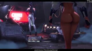 K/DA girls hot lesbian scene