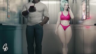 fucking seraphine in a elevator