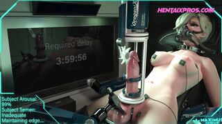 Edging a Futanari to the max for the best Explosive Orgasm - 3D