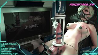 Edging a Futanari to the max for the best Explosive Orgasm - 3D