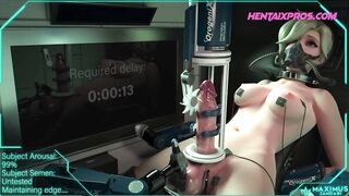 Edging a Futanari to the max for the best Explosive Orgasm - 3D