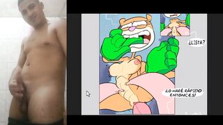 Patricio enseñándole a la arenita a follar hentai sin censura