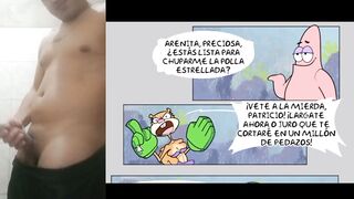 Patricio enseñándole a la arenita a follar hentai sin censura
