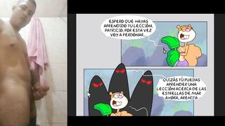 Patricio enseñándole a la arenita a follar hentai sin censura