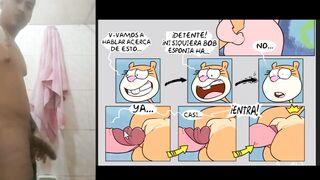 Patricio enseñándole a la arenita a follar hentai sin censura