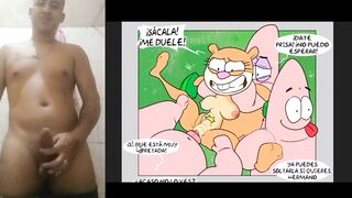 Patricio enseñándole a la arenita a follar hentai sin censura