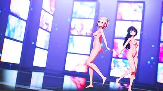 【MMD LycorisRecoil 4k/60fps】《Chisato(錦木 千束)Takina(井ノ上 たきな)》~《DECO27 ft. 初音ミク (Hatsune Miku) ラビットホール》