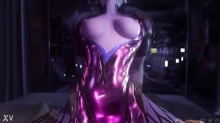 Widowmaker rides dick