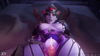 Widowmaker rides dick