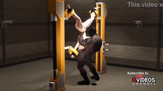 Crazy fuck in restraints. Sexy busty slut gets fucked hard by BBC
