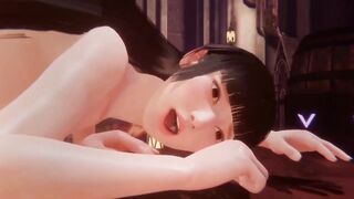Uncensored hentai / 3D | Misaki gets fucked good in doggy style | Rise of Eros