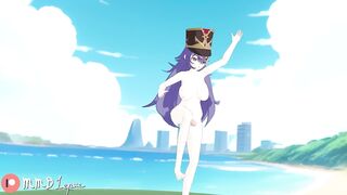 Futanari Chevreuse is dancing on the beach