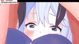 AQUA AND FUTANARI MEGUMIN IN TAVERN | KONOSUBA HENTAI