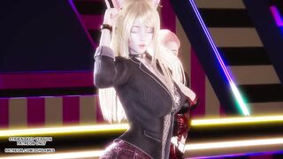 [MMD] IVE - Kitsch Ahri Akali Seraphine Sexy Kpop Dance League of Legends Uncensored Hentai 4K 60FPS