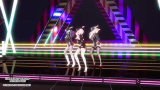 [MMD] IVE - Kitsch Ahri Akali Seraphine Sexy Kpop Dance League of Legends Uncensored Hentai 4K 60FPS