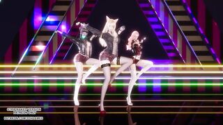 [MMD] IVE - Kitsch Ahri Akali Seraphine Sexy Kpop Dance League of Legends Uncensored Hentai 4K 60FPS