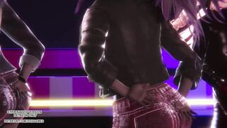 [MMD] IVE - Kitsch Ahri Akali Seraphine Sexy Kpop Dance League of Legends Uncensored Hentai 4K 60FPS