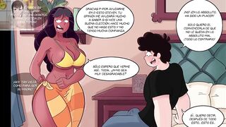 Steven Universe fucks with his brunette milf stepmom