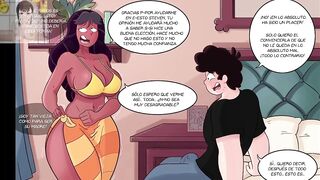 Steven Universe fucks with his brunette milf stepmom