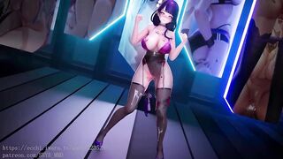 Genshin impact Raiden Shogun MMD