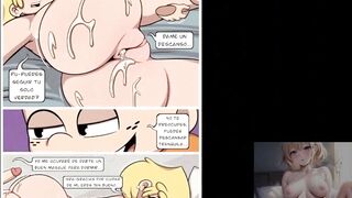 La hermanastra rubia tetona de Lincoln recibe su anal creampie