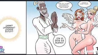 Horny Busty Nun Rides BBC - Receives Huge Load of Cum - Interracial Hentai