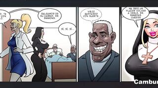 Horny Busty Nun Rides BBC - Receives Huge Load of Cum - Interracial Hentai