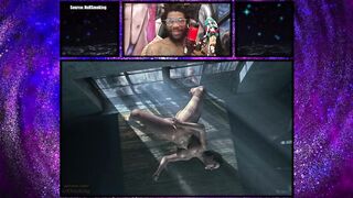 Bald Pussy Jill Valentine Fiercely Masturbates Herself In Front Of Cock Hard Coomers With A Dildo