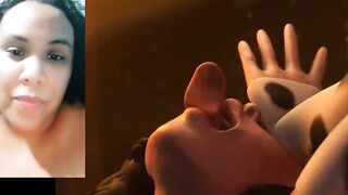tender woman dressed as a cow wants her owner to penetrate her