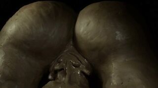 BOUNCING ASS PUMPS CUM FROM A MONSTER COCK - PORN ANIMATION BY DRIPPINGCLAY