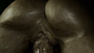 BOUNCING ASS PUMPS CUM FROM A MONSTER COCK - PORN ANIMATION BY DRIPPINGCLAY
