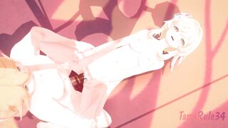 Genshin Impact Aether Fucked Lumine. Cum In Pussy