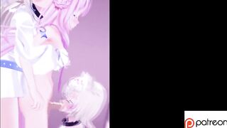 Futa Compilation Minato Aqua and Suisei Hoshimachi - Futanari Hentai 3D 4K