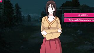 Hanabi playing with our cock from a peculiar position - Naruto Game - Sarada Rising