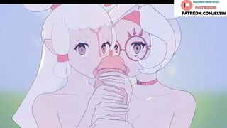 Purah With Girlfriend Find Big Dick And Getting Cum On Face Amazing Hentai Story | Zelda Hentai 4k