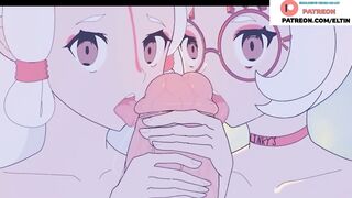 Purah With Girlfriend Find Big Dick And Getting Cum On Face Amazing Hentai Story | Zelda Hentai 4k
