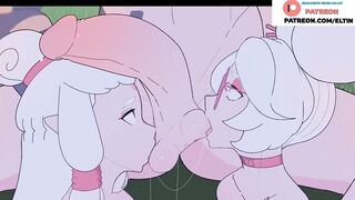 Purah With Girlfriend Find Big Dick And Getting Cum On Face Amazing Hentai Story | Zelda Hentai 4k