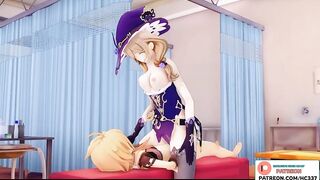 ITER AND LISA FUCKING IN HOUSE DICK RIDING | GENSHIN IMPACT HENTAI ANIMATION