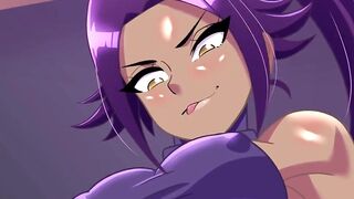 Surprise wake-up. (Yoruichi x Ichigo) Deep throat and creampie her pussy animation