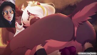 Impregnated a she-wolf in front of the whole pack