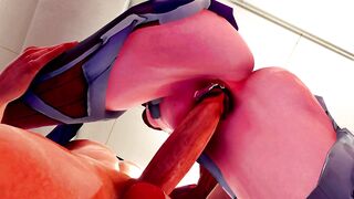 D.va Stand-Hold Fuck