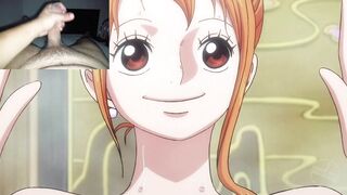 Nami And Nico Robin in the bath uncensored scene of Nami