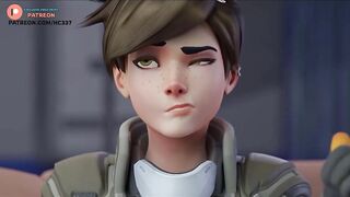 THE BEST TRACER BLOWJOB STORY HENTAI ANIMATION 4K 60FPS