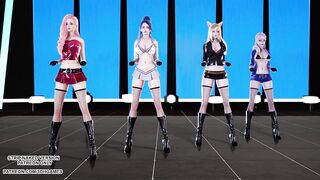 [MMD] GIRL CRUSH Oppa - Do You Trust Me Ahri Evelynn Kaisa Seraphine Sexy Kpop Dance 4K 60FPS