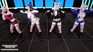 [MMD] GIRL CRUSH Oppa - Do You Trust Me Ahri Evelynn Kaisa Seraphine Sexy Kpop Dance 4K 60FPS