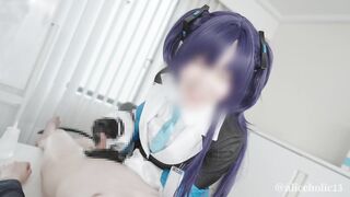 ????【aliceholic13】BlueArchive Yuka Hayase cosplaying femdom glove lotion handjob