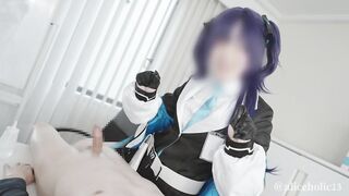 ????【aliceholic13】BlueArchive Yuka Hayase cosplaying femdom glove lotion handjob