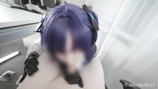 ????【aliceholic13】BlueArchive Yuka Hayase cosplaying femdom glove lotion handjob