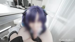 ????【aliceholic13】BlueArchive Yuka Hayase cosplaying femdom glove lotion handjob